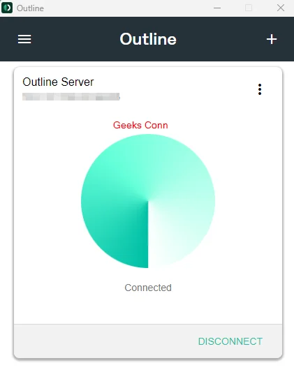 Outline VPN Server Connected