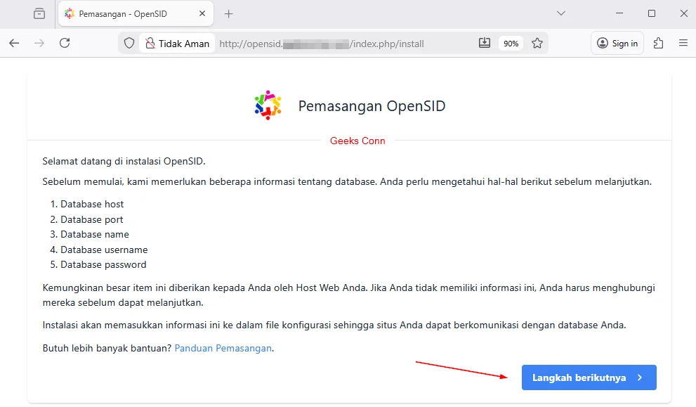 Pemasangan OpenSID