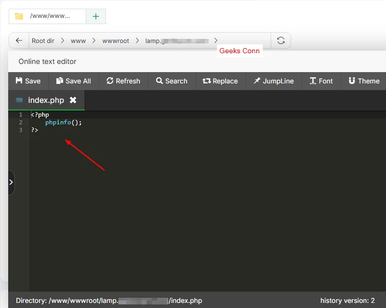 Pengujian Stack LAMP dengan phpinfo