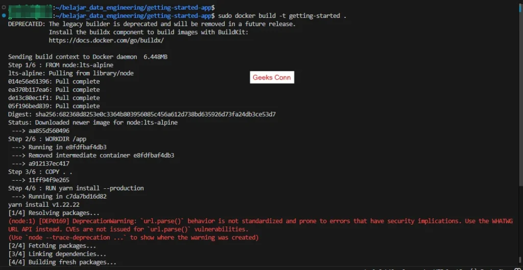 Proses Build Image Todo App
