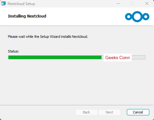 Proses Installing NextCloud Windows
