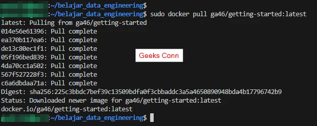 Pull Image Docker Hub getting-started