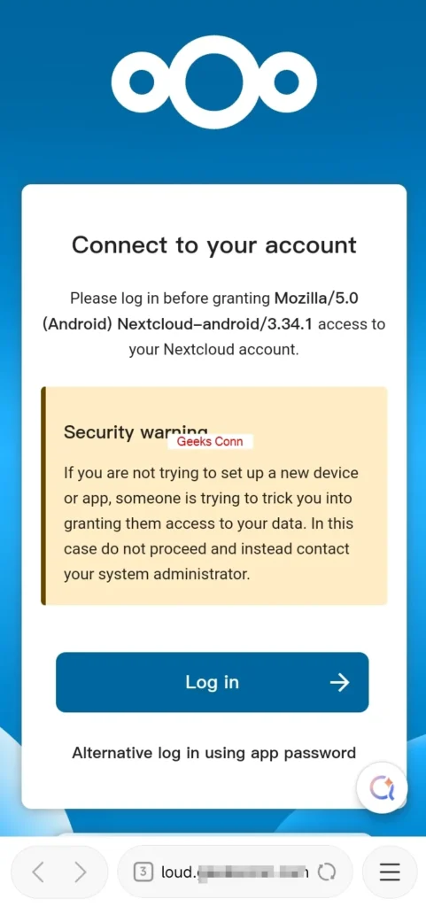 Redirect Login Via Browser
