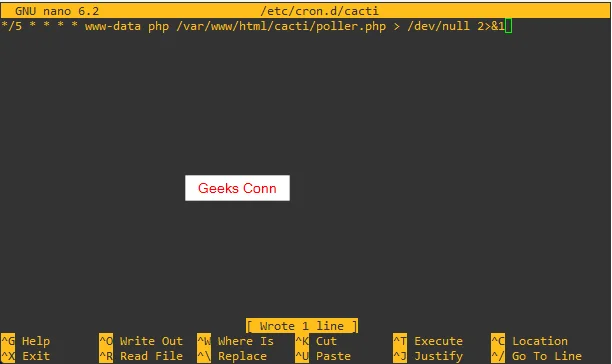 Setup Cron Poller Cacti