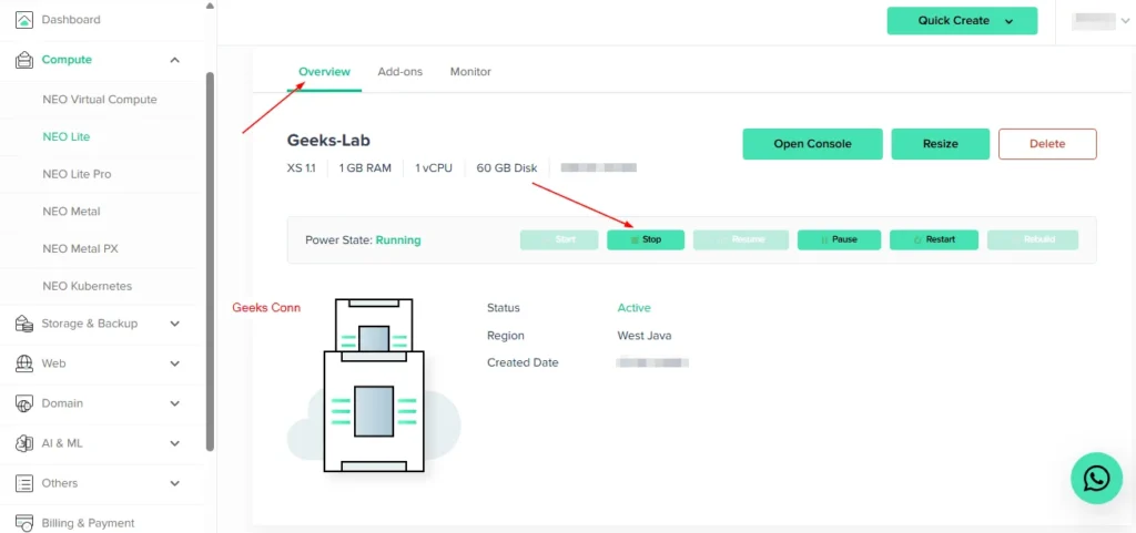 Stop Compute NEO Lite