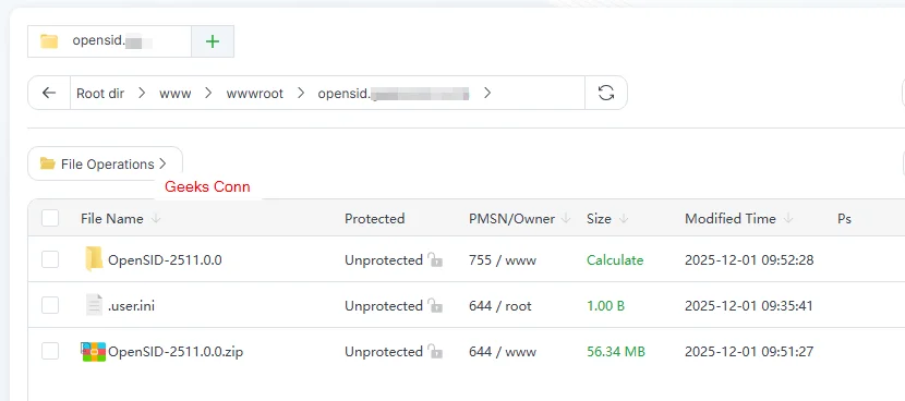 Upload dan Extract File OpenSID ke Directory Root