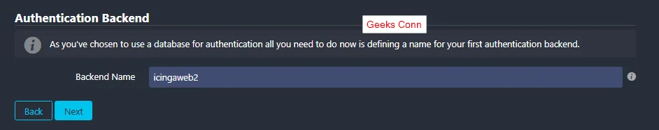 Authentication Backend