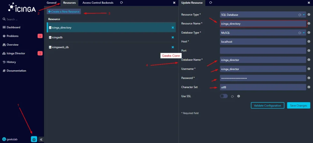 Create Resource Icinga Directory