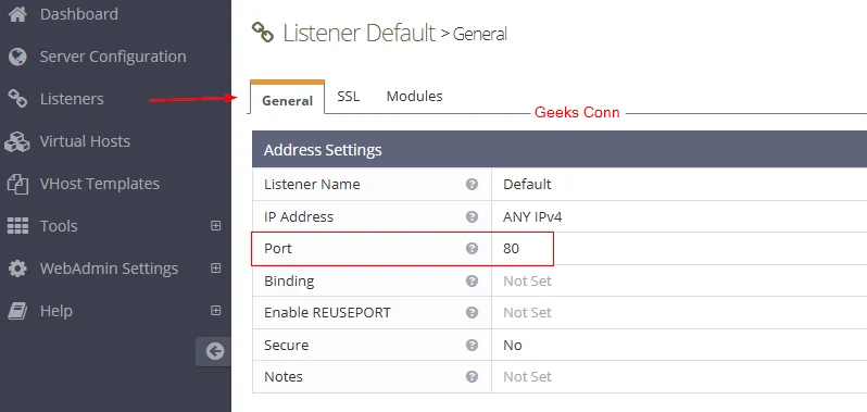 Mengubah Port Listener 8088 menjadi 80