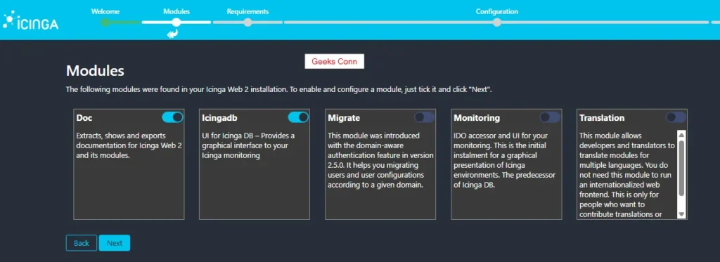 Modules Icinga Web 2