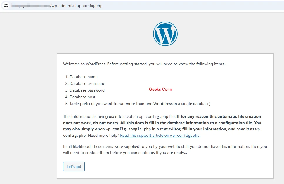 Setting Username dan Password Database Stack LOMP