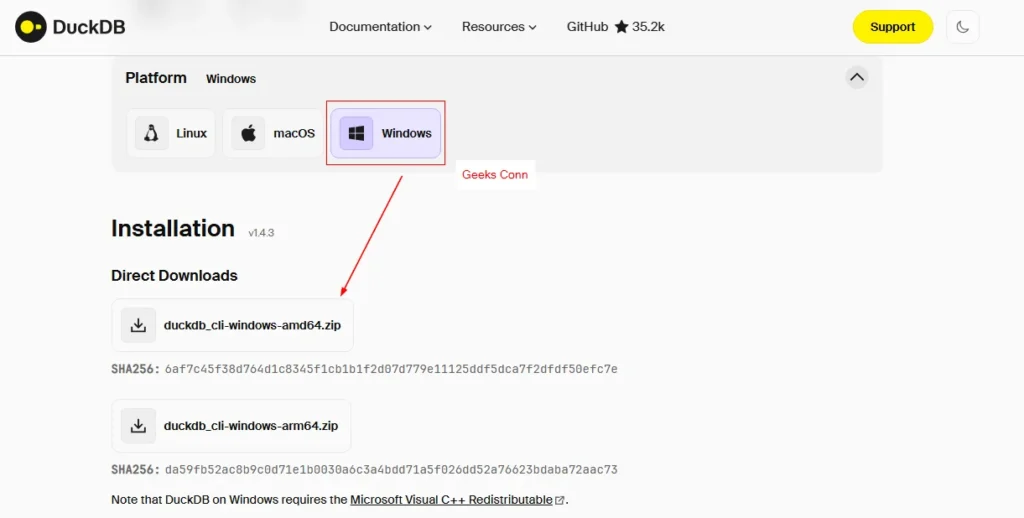 Unduh DuckDB CLI Windows amd64