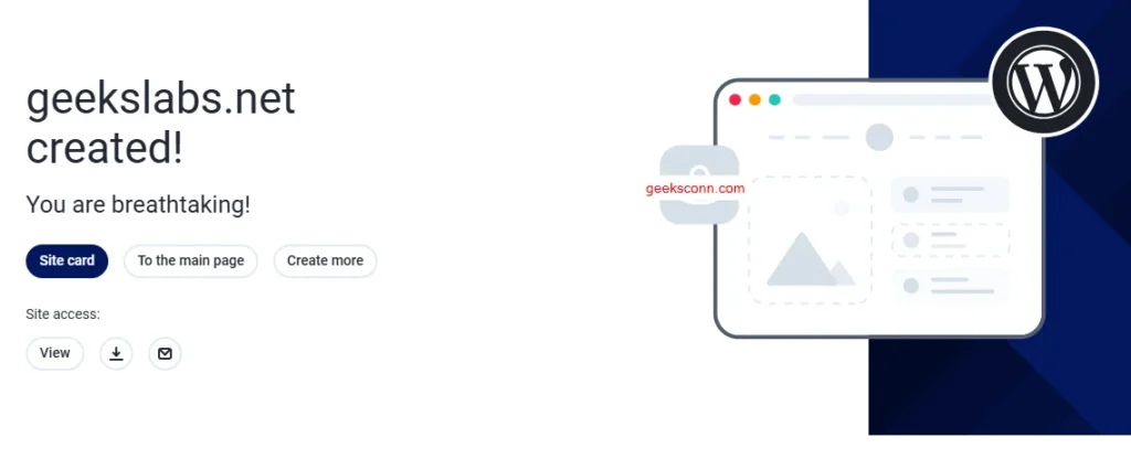 CMS WordPress Fastpanel Created