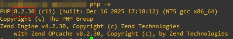 Check Version php almalinux 8