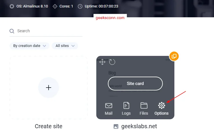 Configuration Site CMS WordPress