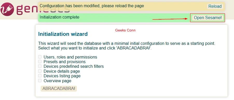 Initialization Complete