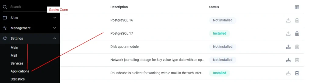 Install PostgreSQL di FastPanel Install PostgreSQL di FastPanel
