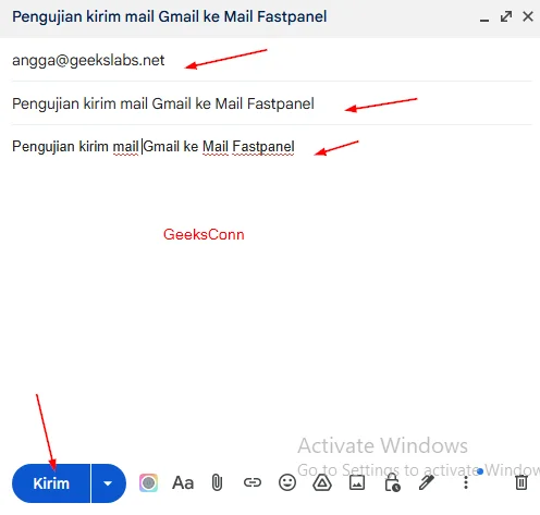 Kirim Mail Gmail ke Mail Fastpanel Kirim Mail Gmail ke Mail Fastpanel