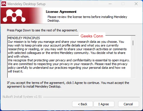 License Agreement Mendeley Desktop