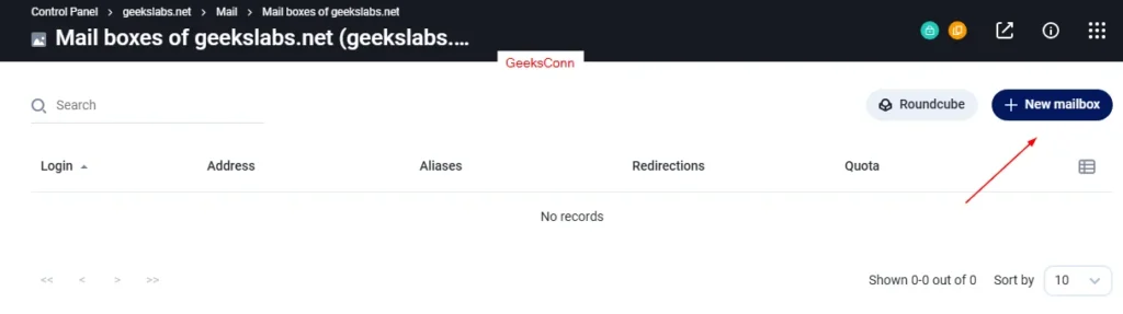New mailbox Fastpanel New mailbox Fastpanel